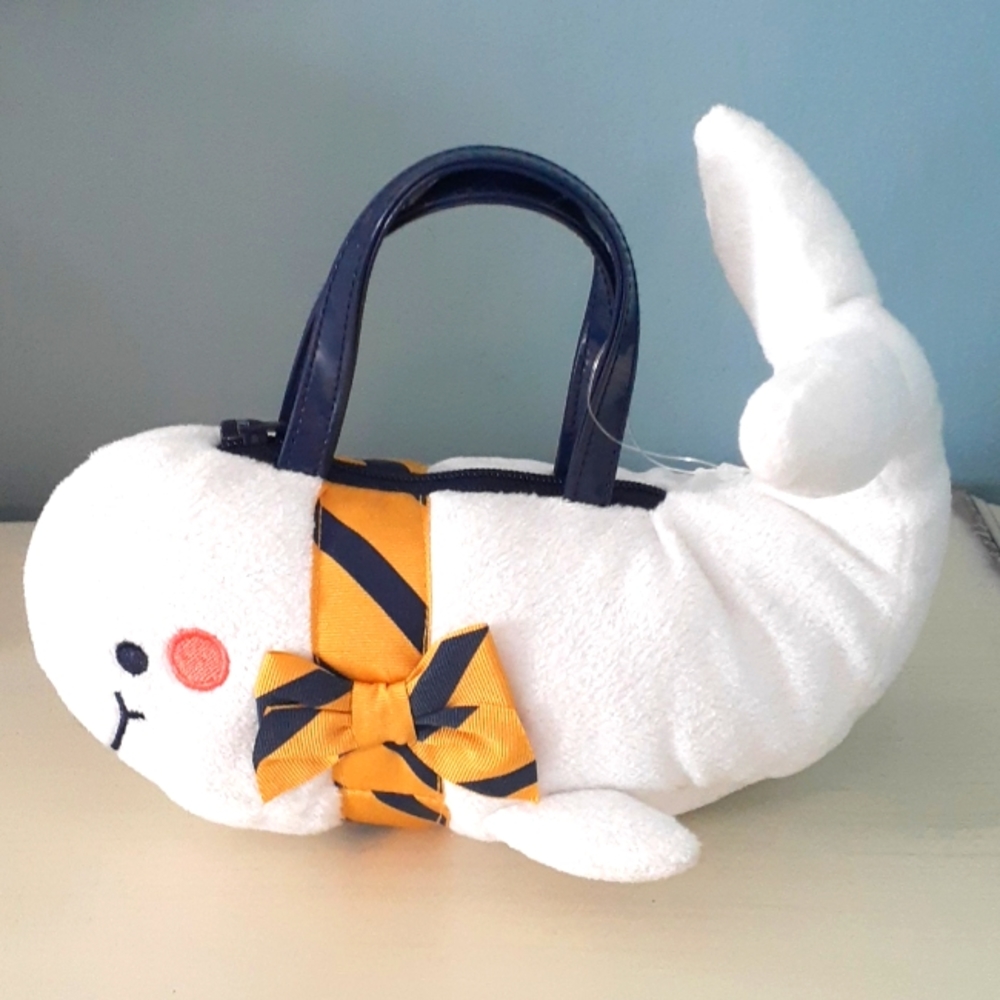 + Gymboree Cape Cod Cutie Plush Smiling Whale Mini Bag Coin Purse